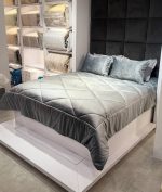 روتختی مخمل ساده لاولی اسلیپ رنگ طوسی روشن - Image 2