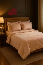 روتختی مخمل ساده لاولی اسلیپ رنگ صورتی چرک