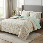 روتختی بندری طرح گل صورتی-سبز کد805 - Image 2