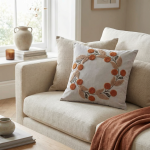 کوسن پانچی طرح حلقه گل کد703