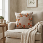 کوسن پانچی طرح حلقه گل کد704